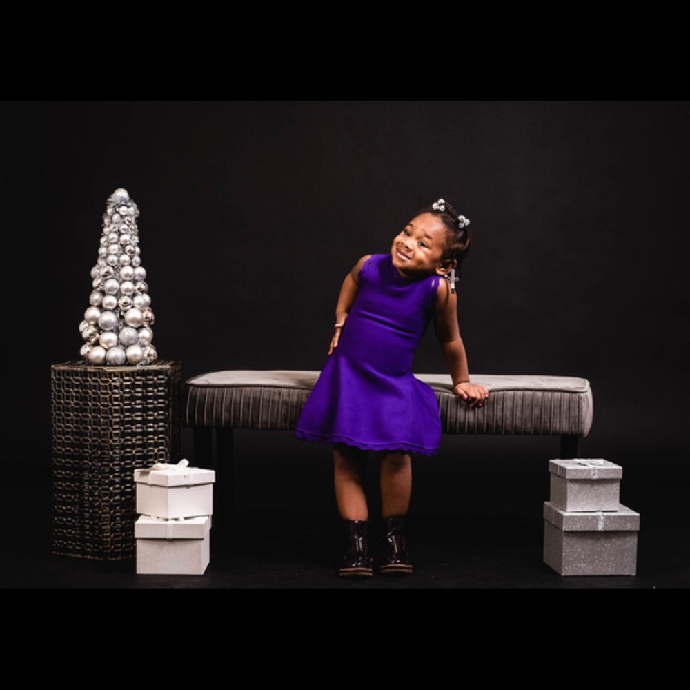 Milky designer dress for toddlers